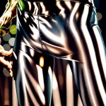 Close-up of high-quality Silk Blend fabric in yoga pants men, showcasing texture and stitching for yoga gear for men.