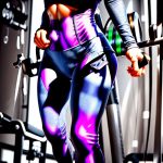 Heather Grey flare leggings petite workout leggings with pockets on white background, hyperrealistic studio photo.