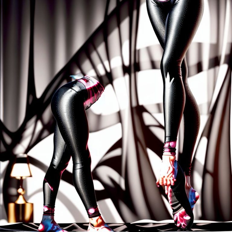 Black hot yoga pants in the Raspberry Leaf Te style on a white background.