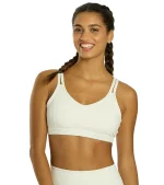 Radiant Solid Strappy Back Sports Bra