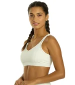 Radiant Solid Strappy Back Sports Bra