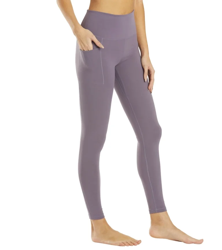 Uphold Solid High Waisted Leggings With Pockets 28"