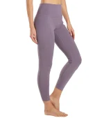 Uphold Solid High Waisted 7/8 Leggings With Pockets 25"