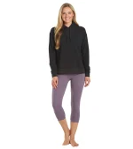 Uphold Solid High Waisted Capri Leggings With Pockets 21"
