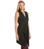 Wondrous Solid Wrap Dress