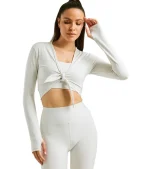 Tie Front Long Sleeve