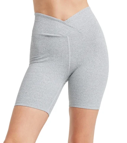 Ribbed V-Waist Biker Short