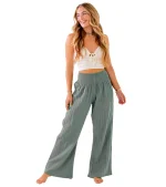 Lotus and Luna Wide Leg Cotton Pants