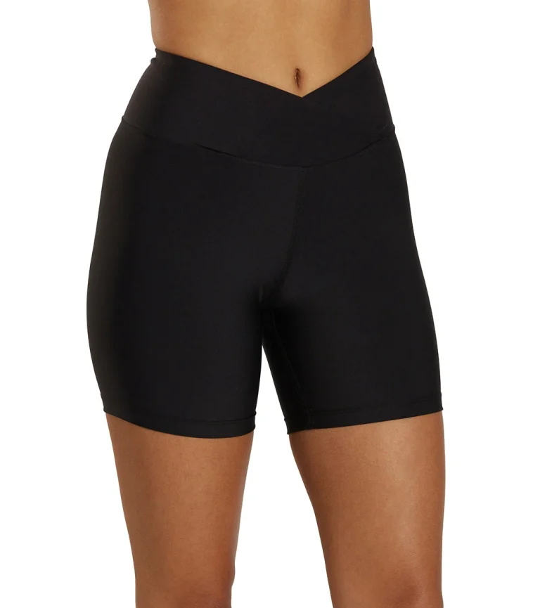 V-Waist Biker Shorts