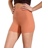 MPG Sport Velocity High-Rise Side Pocket Short 4" Peached