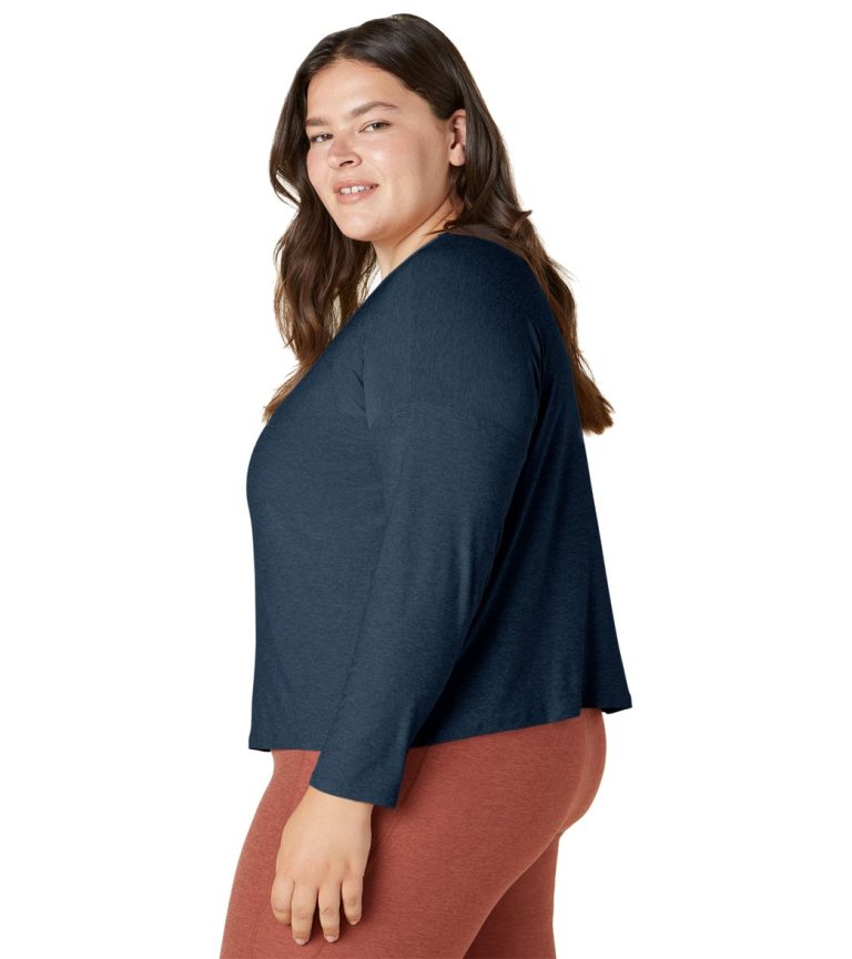 Plus Featherweight Morning Light Cropped Pullover