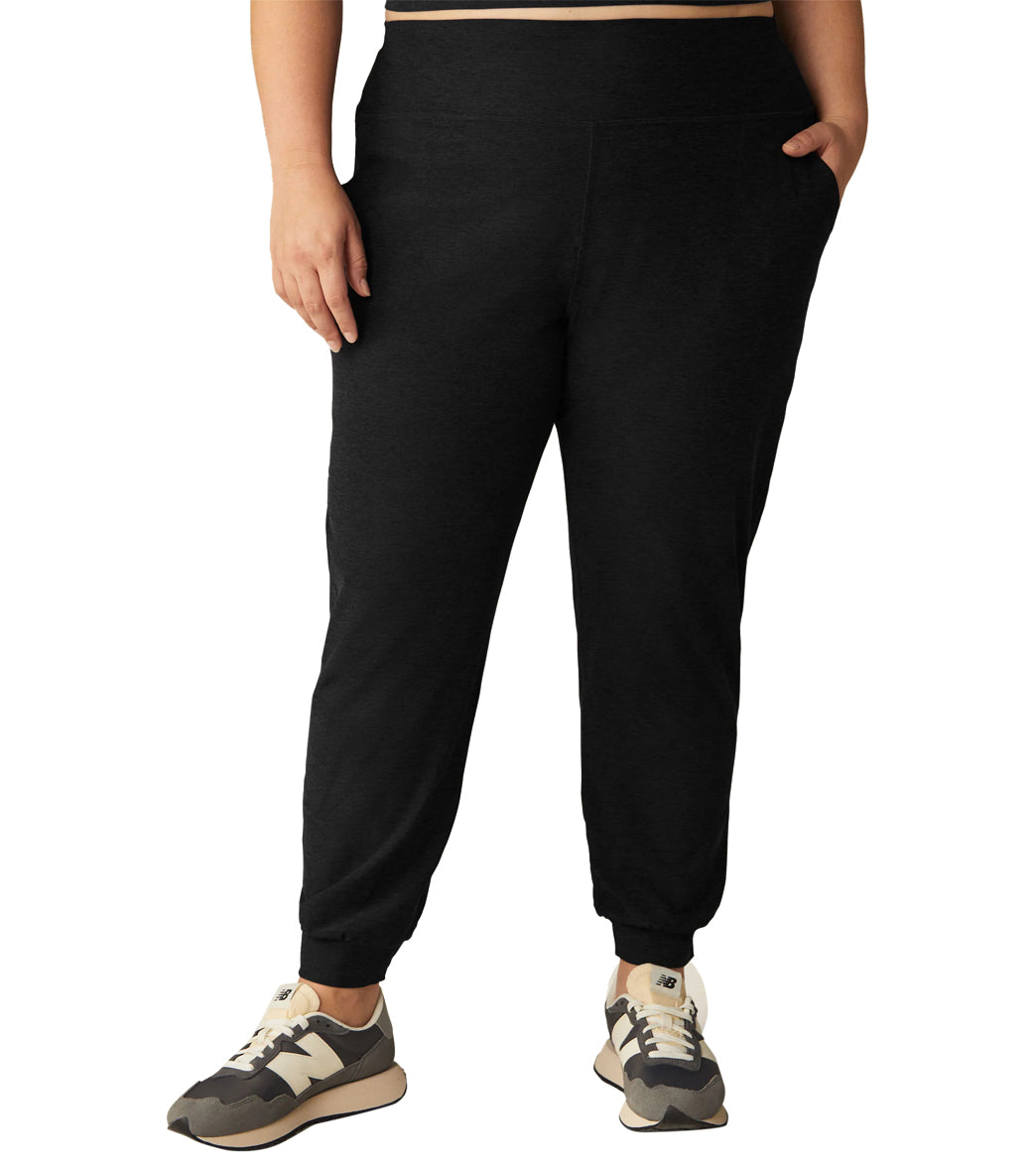 Plus Size Spacedye Midi Joggers