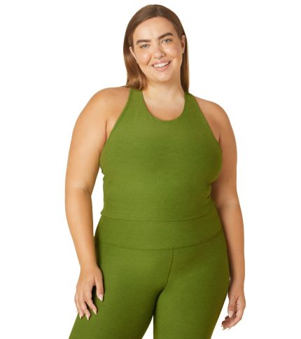 Plus Size Spacedye Focus Cropped Tank