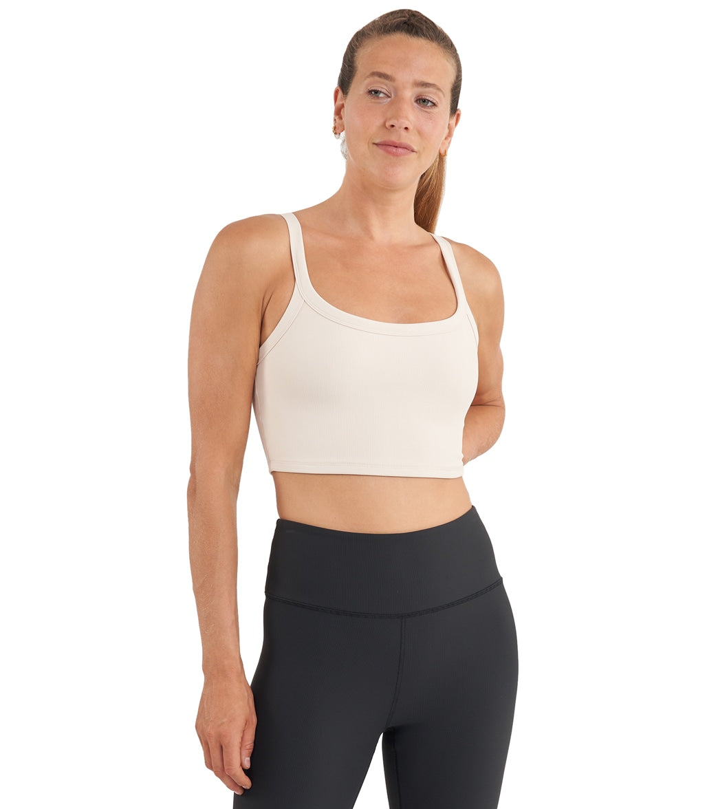 femme fitness ribbed brami top