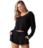 Lounge Waffle Long Sleeve Top