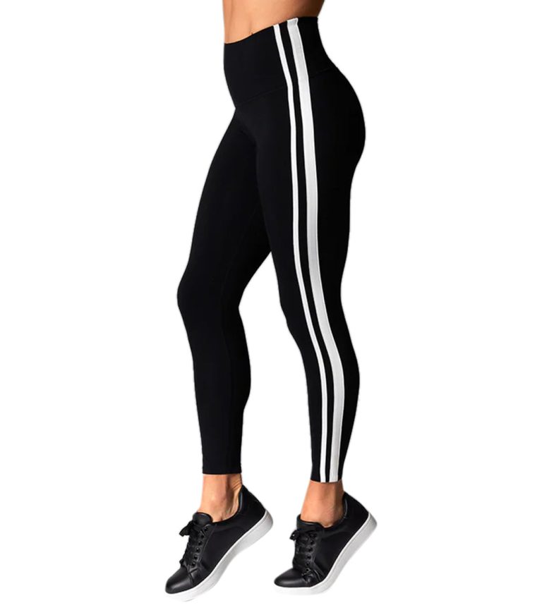 High Waisted 7/8 Stripe Tight