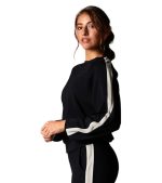 Ease Crew Stripe Sweatshirt